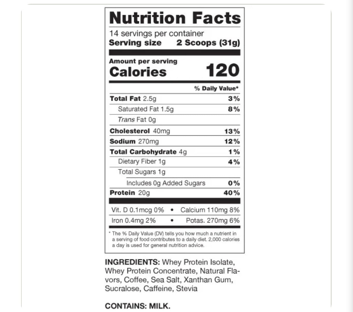 Pumpkin Spice Protein Coffee