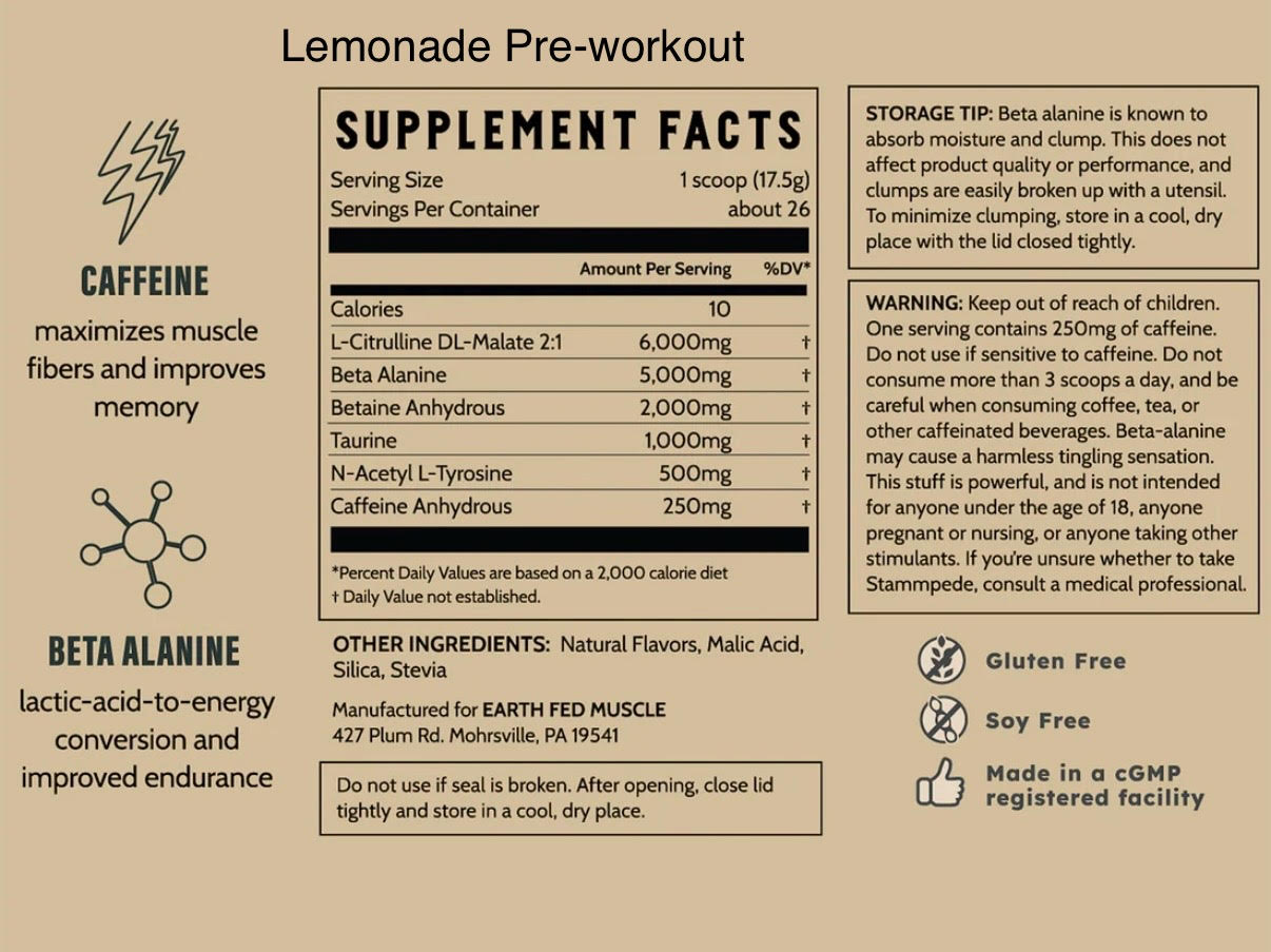 Workout Lemon Zing
